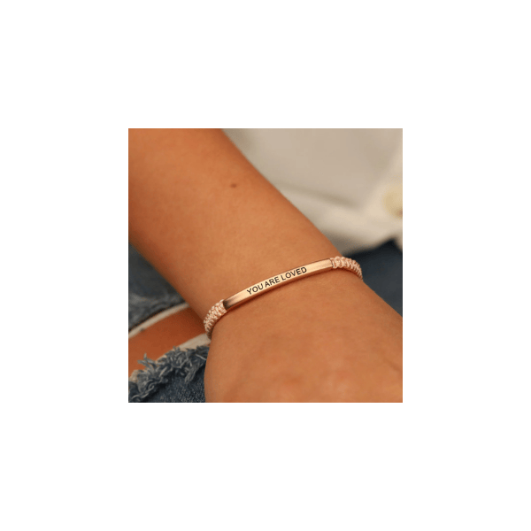 The Inspiration Co- You Are Loved Rope Bracelet