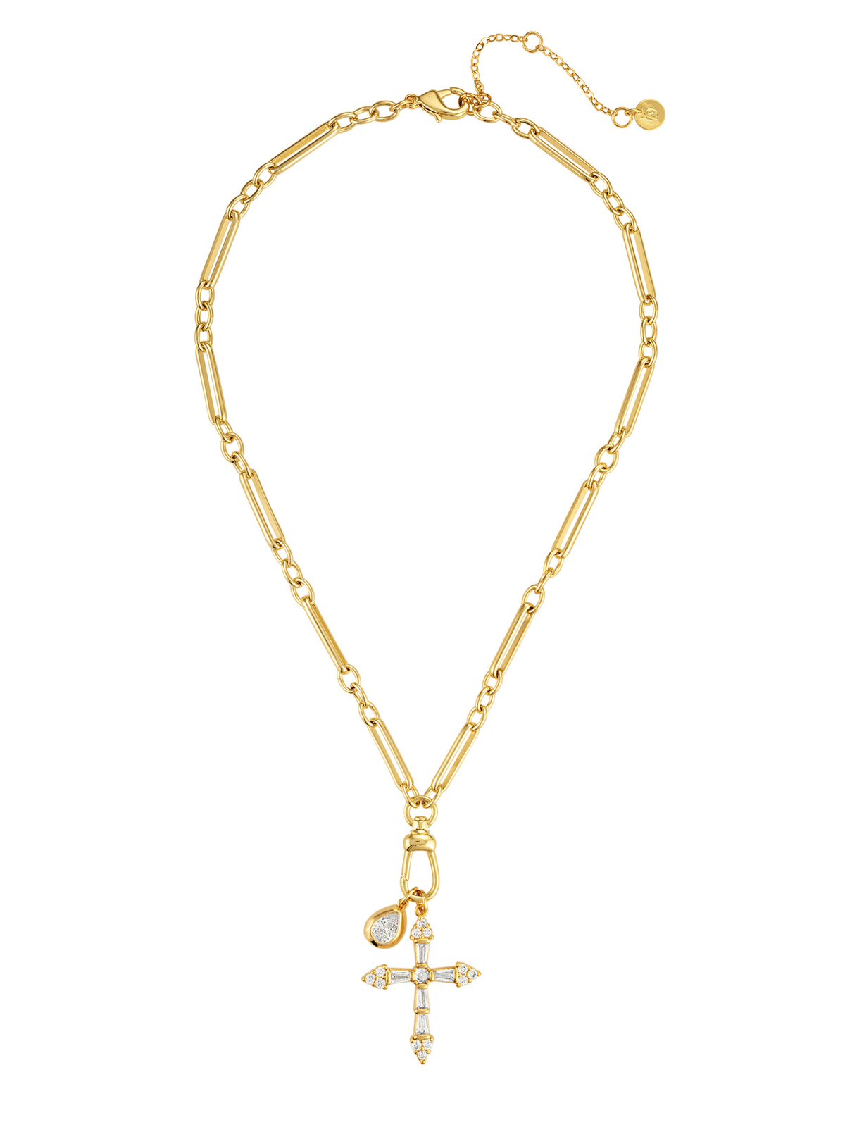 Campbell Cross Double Pendant Necklace