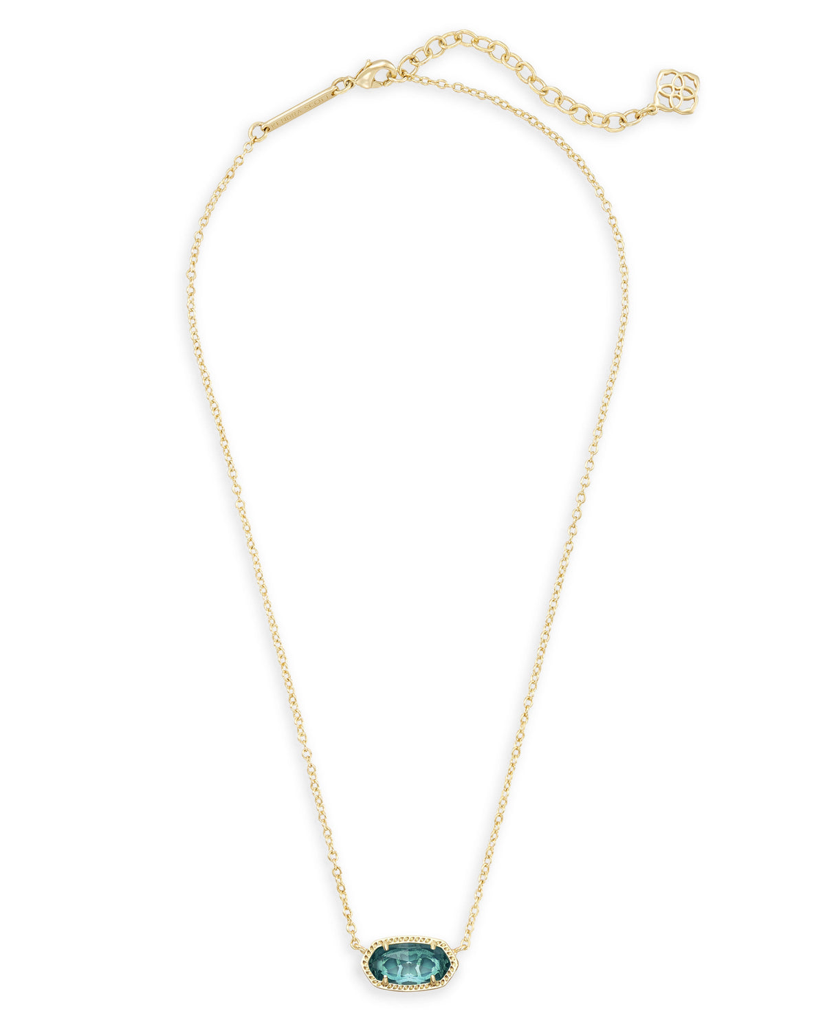 Kendra Scott Elisa Necklace-- Gold London Blue