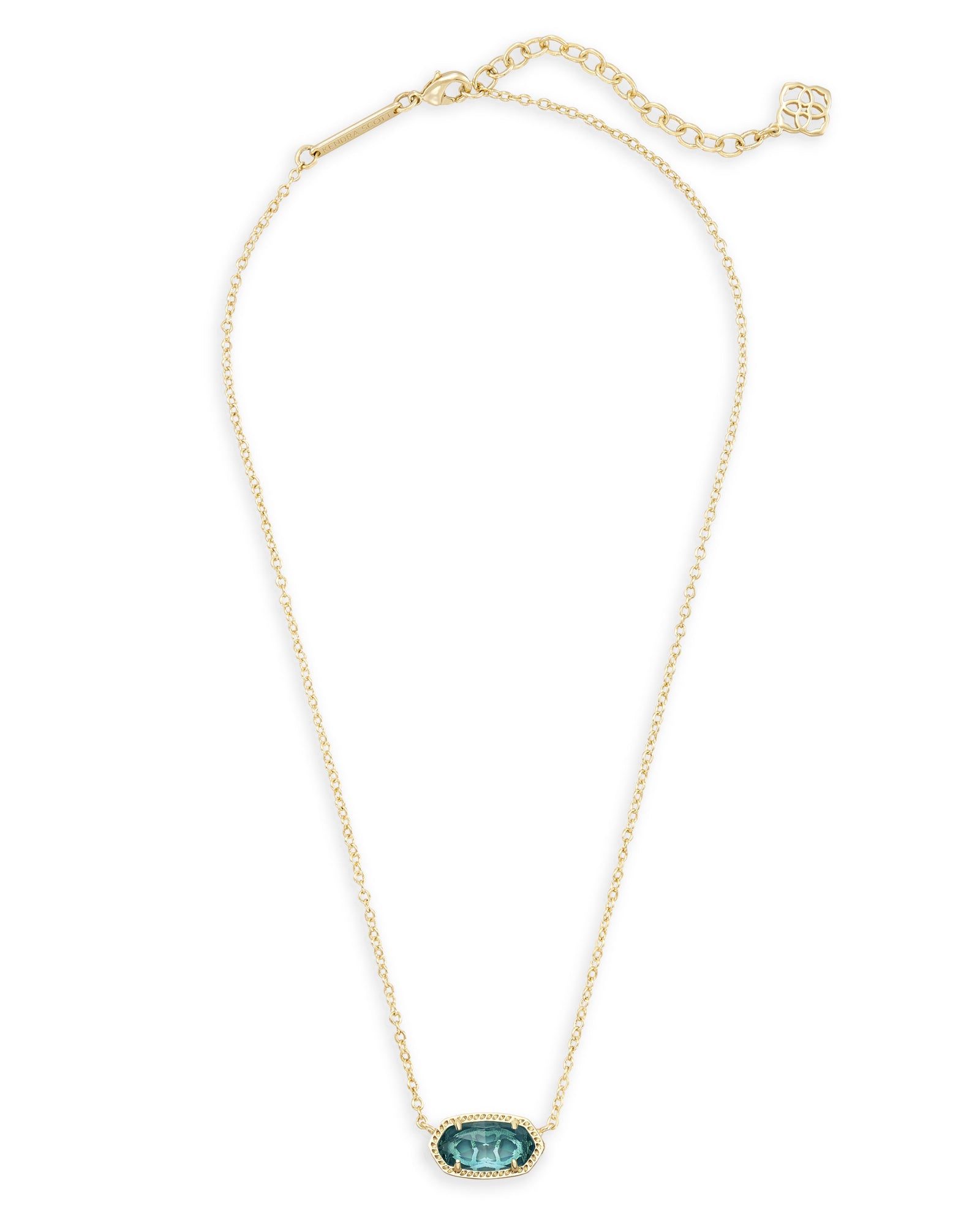 Kendra Scott Elisa Necklace-- Gold London Blue
