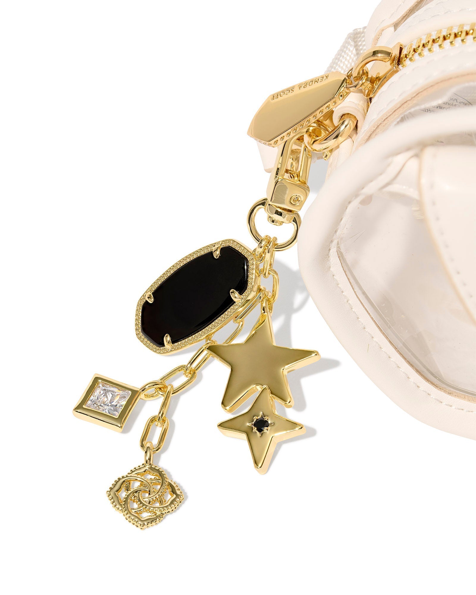 Kendra Scott Game Day Bag Charm-- Black Mix