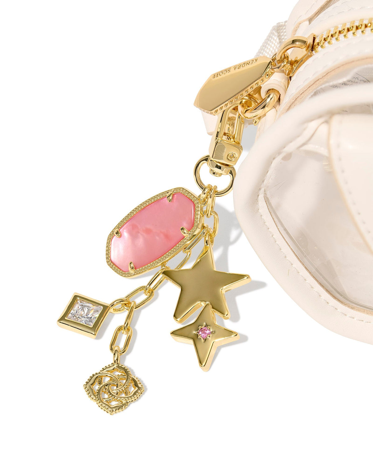 Kendra Scott Game Day Bag Charm-- Pink Mix