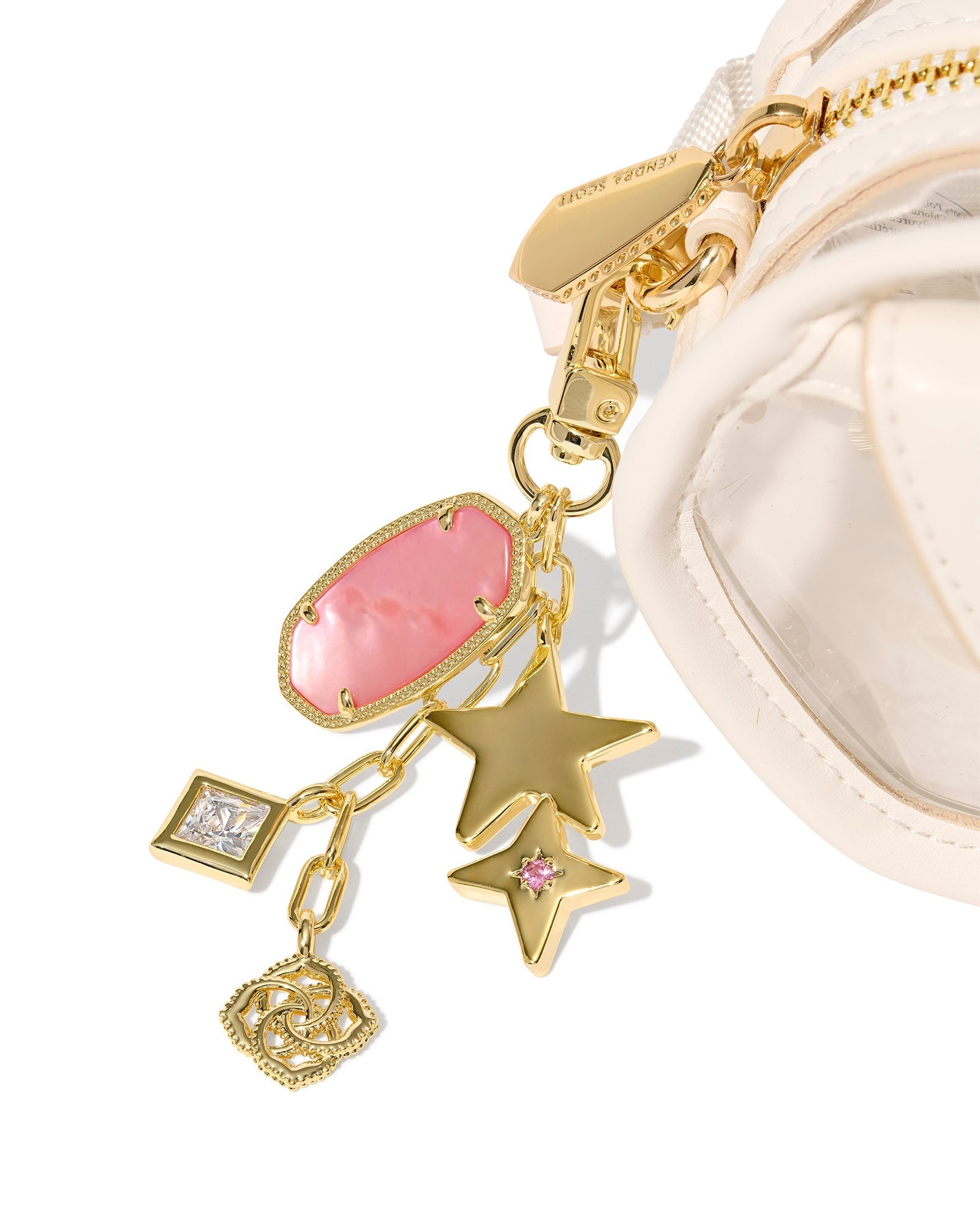 Kendra Scott Game Day Bag Charm-- Pink Mix
