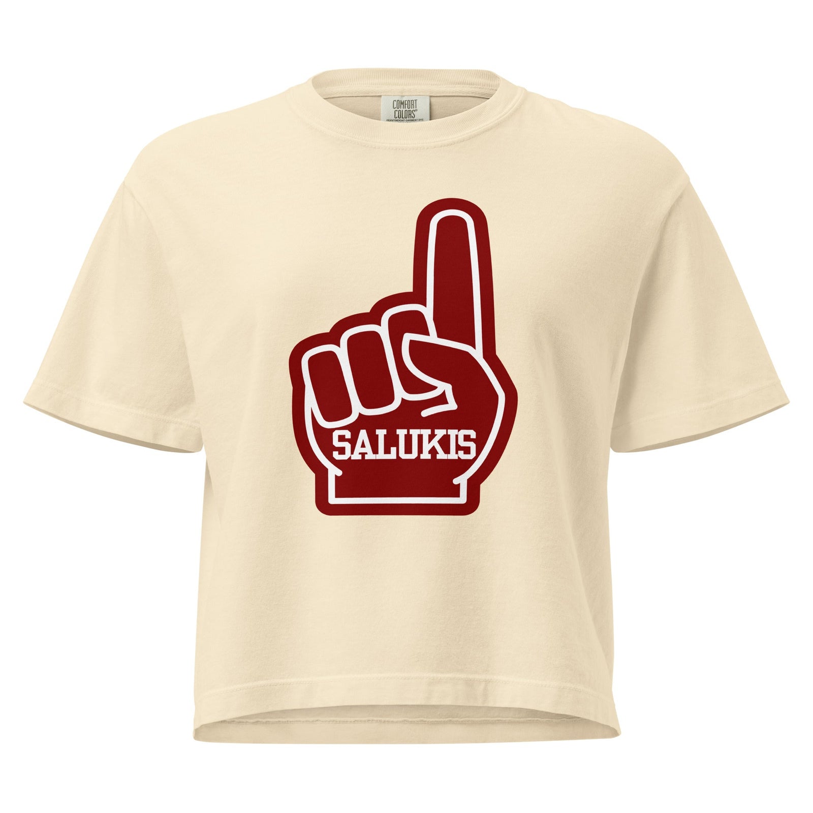 “Salukis #1 Foam Finger” Women’s Boxy Tee