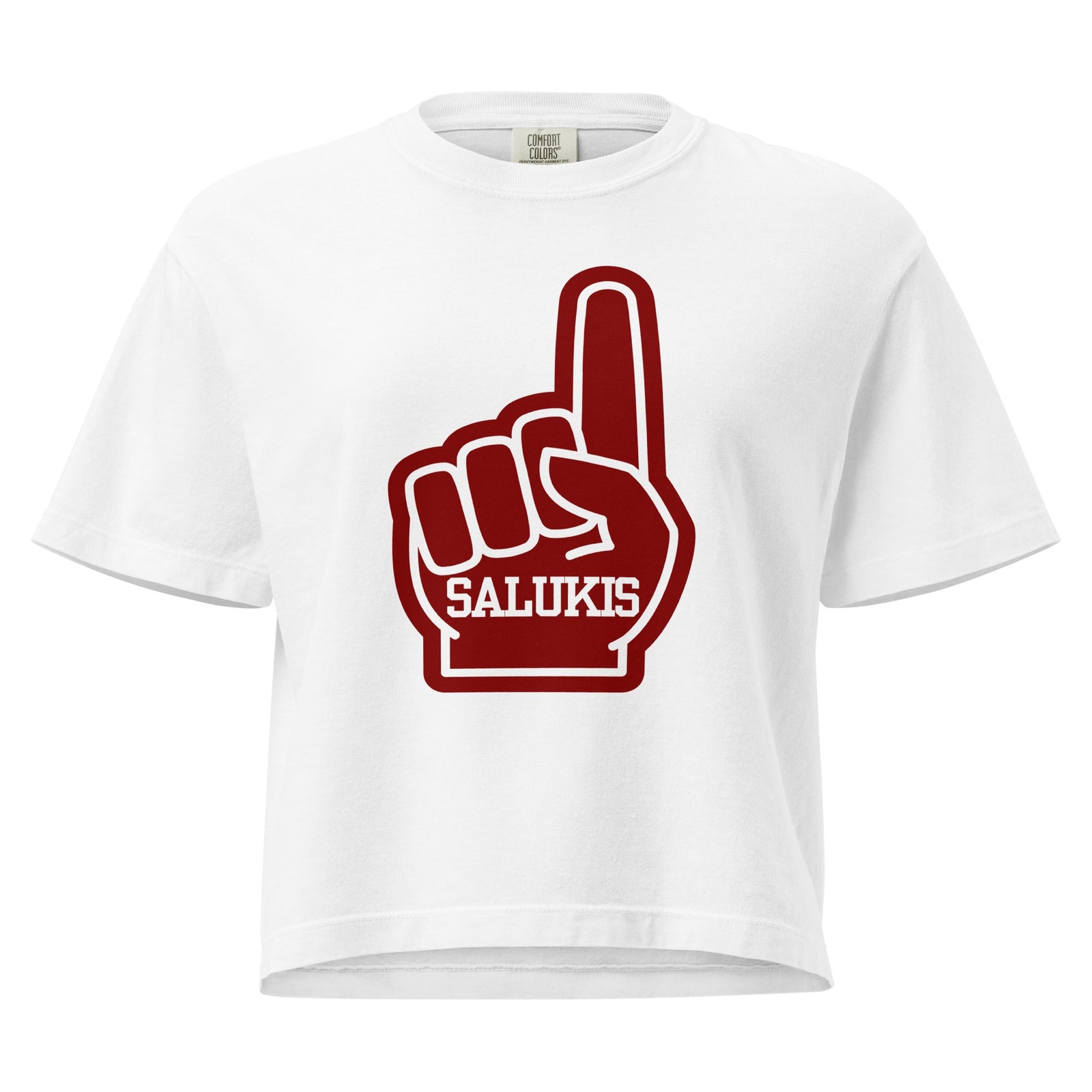 “Salukis #1 Foam Finger” Women’s Boxy Tee