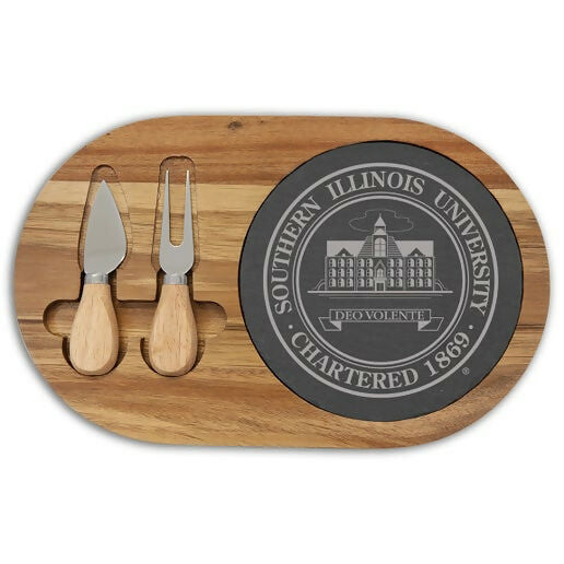 SIUC SEAL Slate Cheese Set - Officially Licensed