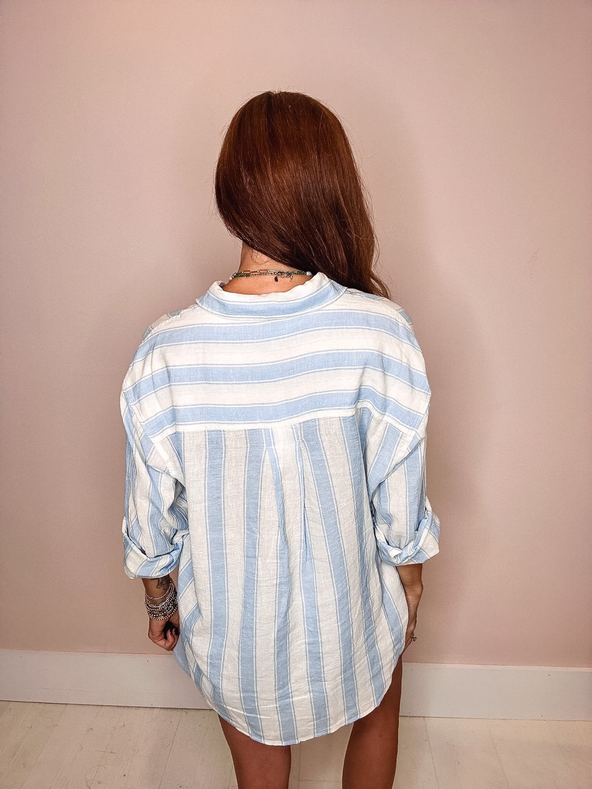 Z Supply Shirts & Tops Z Supply Perfect Striped Button Up Shirt-- Skyline